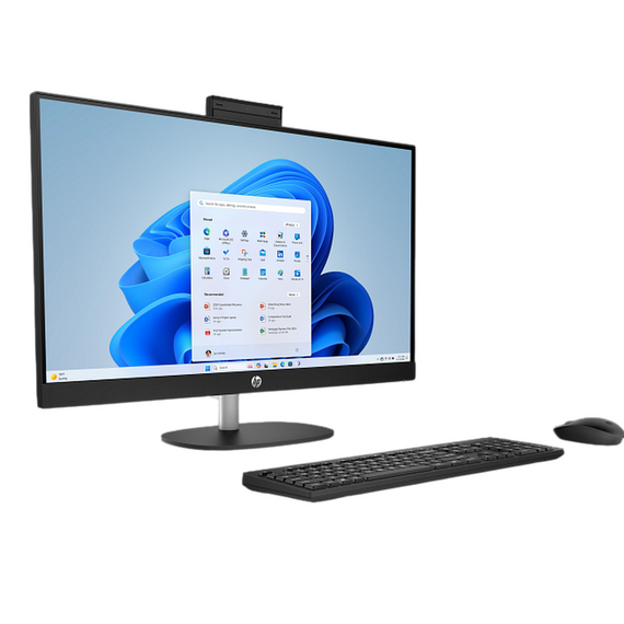 Computer All-in-One HP AI 27-cr2107ci, 27", Intel Core Ultra 5 225U, 16GB/512GB, Fără SO, Negru, 2 image