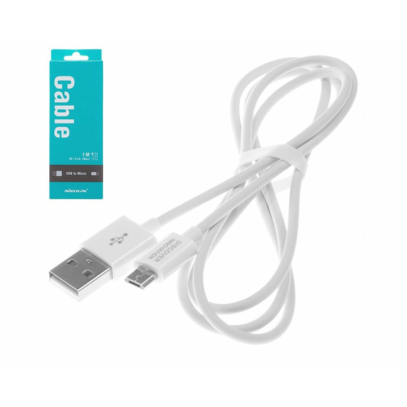 Cablu încărcare și sincronizare Nillkin MicroUSB high quality Cable, USB Type-A/micro-USB, 1,2m, Alb, 2 image