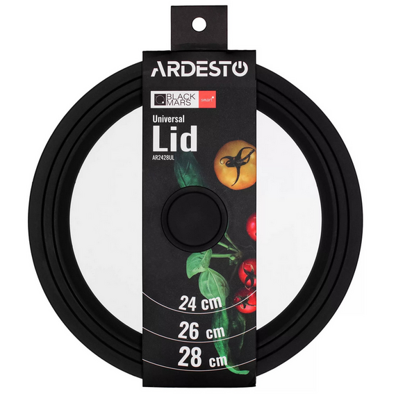 Capac Ardesto Black Mars Smart AR2428UL, 28cm, Negru | Transparent, 3 image