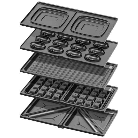 Aparat pentru sandwich multifunctional Ardesto SM-H500B, Negru, 2 image