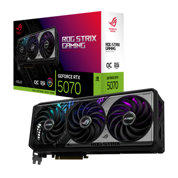 Placă Video ASUS ROG-STRIX-RTX5070-O12G-GAMING, 12GB GDDR7 192bit