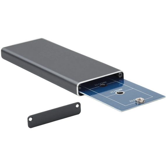 Rack SSD extern Gembird EE2280-U3C-01, Gri, 3 image