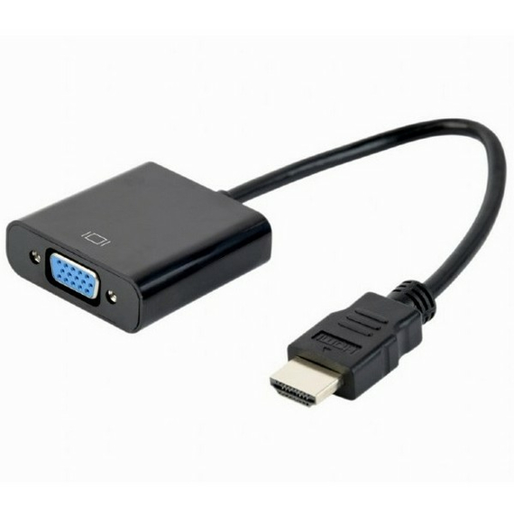 Convertor Video Cablexpert A-HDMI-VGA-04, HDMI (M) - VGA D-Sub, 0,15m, Negru, 2 image