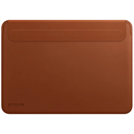 Husă pentru laptop Proove Leather Sleeve pentru MacBook, 16.2", Cafeniu