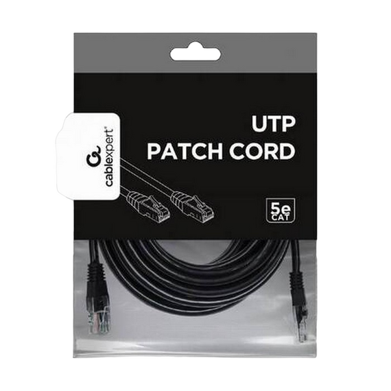 Patch cord Cablexpert PP12-10M/BK, Cat5e FTP, 10m, Negru, 3 image