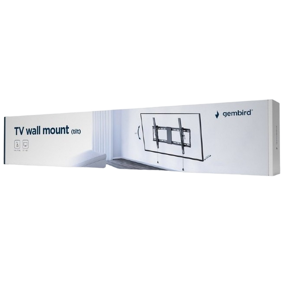 Suport TV de perete Gembird WM-80T-01, Negru, 2 image