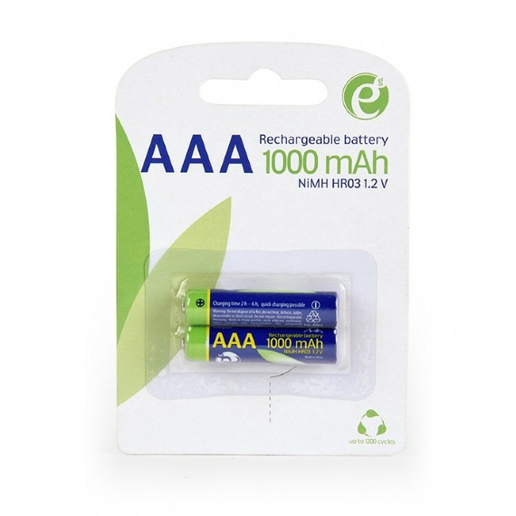 Acumulatori Energenie EG-BA-AAA10-01, AAA, 1000mAh, 2buc., 3 image