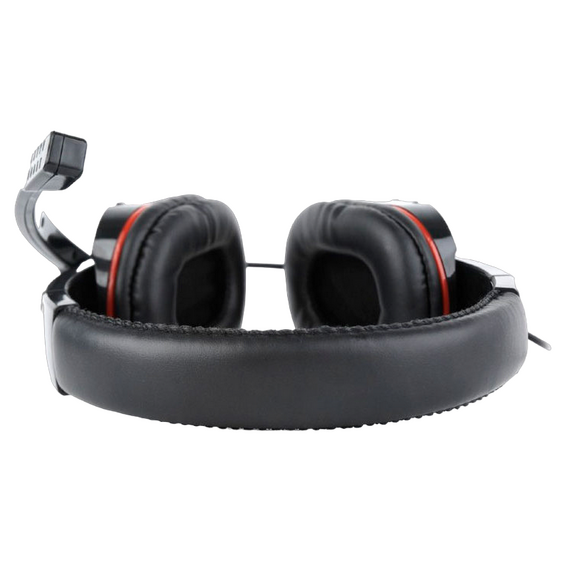 Căști gaming Gembird GHS-402, Cu fir, Negru/Roșu, 2 image