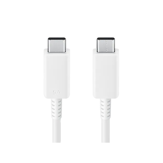 Cablu încărcare și sincronizare Samsung USB-C to USB-C Cable 5A, USB Type-C/USB Type-C, 1,8m, Alb, 2 image