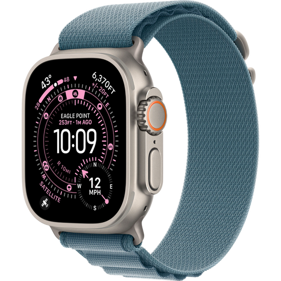 Ceas inteligent Apple Watch Ultra 3, 49mm, Light Blue Alpine