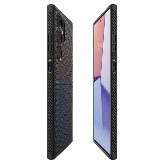 Husă Spigen Samsung S23 Ultra, Liquid Air, Negru mat, 2 image