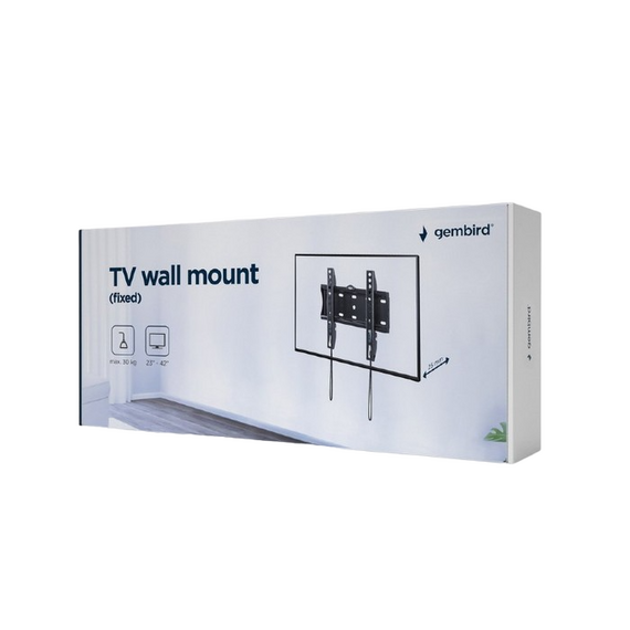 Suport fixat pe perete Gembird WM-42F-01, Negru, 3 image