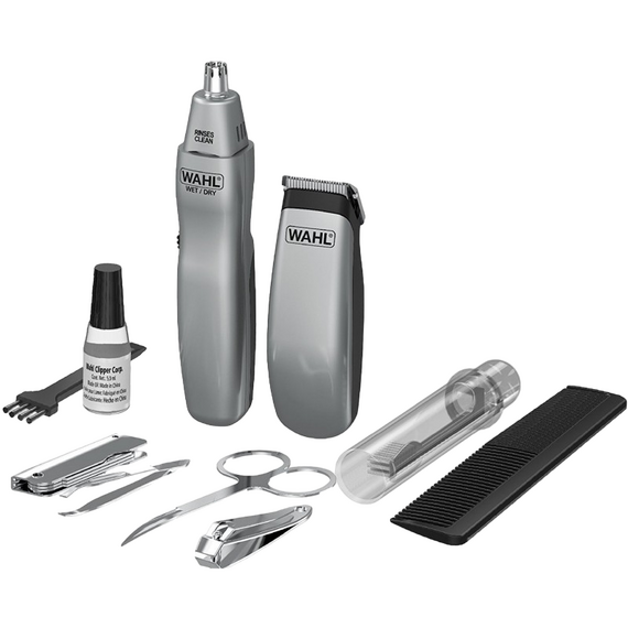 Trimmer pentru bărbați WAHL 9962-1816 Travel Kit, Argintiu