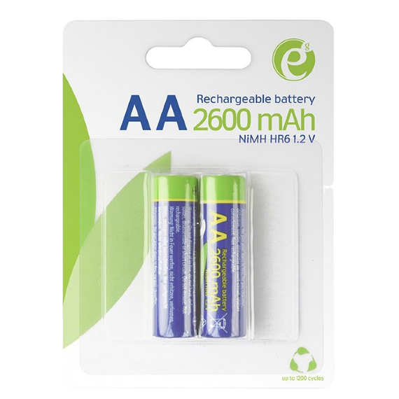 Acumulatori Energenie EG-BA-AA26-01, AA, 2600mAh, 2buc.