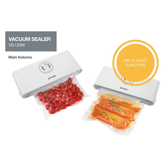 Aparat de vidat Gorenje VS120W, Alb, 3 image