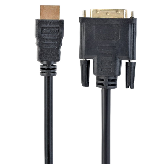 Cablu Video Cablexpert CC-HDMI-DVI-6, HDMI (M) - DVI-D (M), 1,8m, Negru