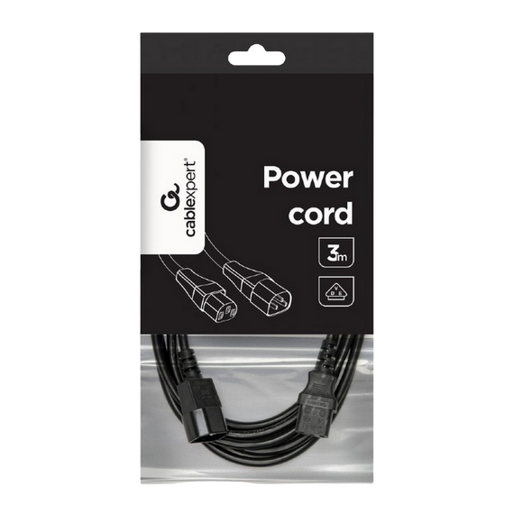Cablu de alimentare Cablexpert PC-189-VDE-3, 3 m, Negru, 3 image