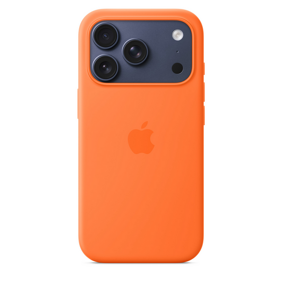 Husă Apple iPhone 17 Pro Silicone Case with MagSafe, Portocaliu, 3 image