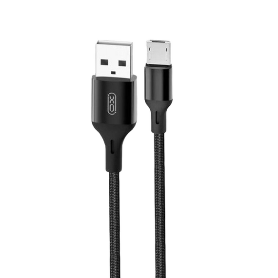 Cablu încărcare și sincronizare XO NB143, USB Type-A/micro-USB, 2m, Negru