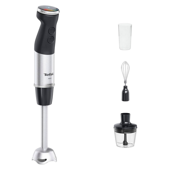 Blender de mână Tefal HB673830, Negru | Oțel inoxidabil, 2 image