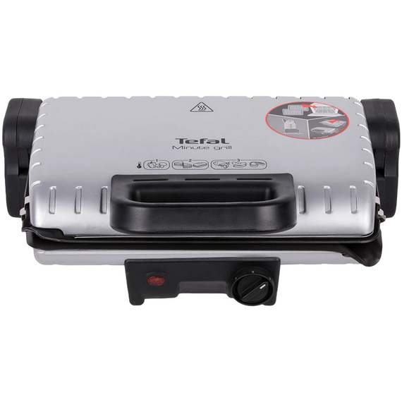 Grătar electric Tefal Minute, 1600W, Argintiu