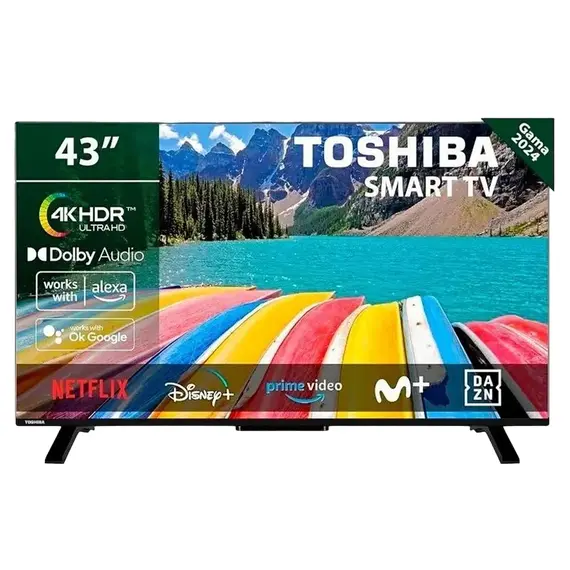 43" LED SMART TV TOSHIBA 43UV2463DG, 4K HDR, 3840 x 2160, VIDAA OS, Black
