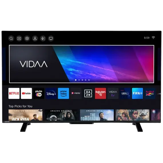 50" LED SMART TV TOSHIBA 50UV2463DG, 4K HDR, 3840 x 2160, VIDAA OS, Black