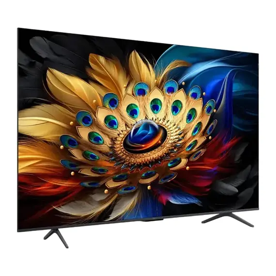 55" LED SMART TV TCL 55C655, QLED, 3840x2160, Google TV, Black, 2 image