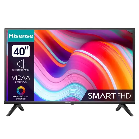 40" LED SMART TV Hisense 40A4K, 1920x1080 FHD, VIDAA OS, Black