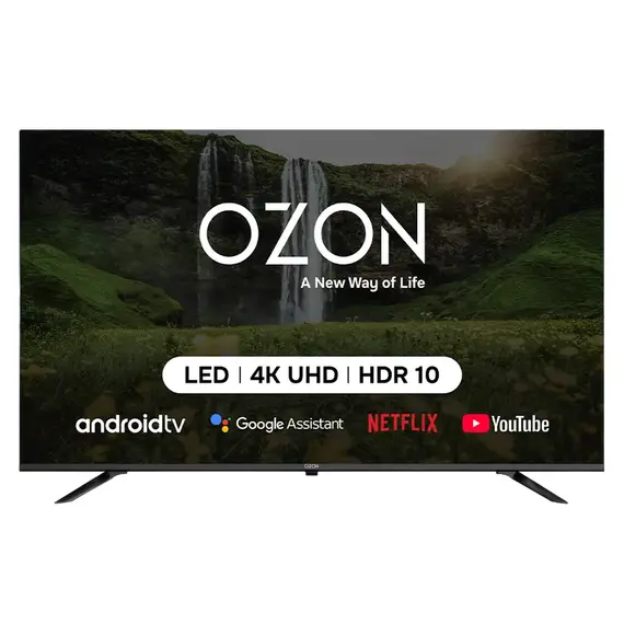 50" LED SMART TV OZON U50Z8000R, 4K HDR, 3840x2160, Android TV, Black