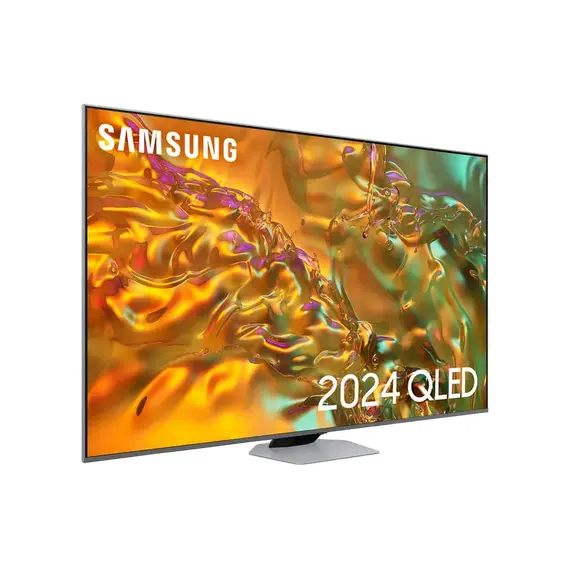 55" LED SMART TV Samsung QE55Q80DAUXUA, QLED 3840x2160, Tizen OS, Silver, 2 image