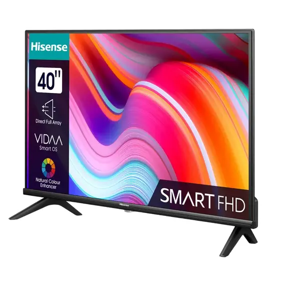 40" LED SMART TV Hisense 40A4K, 1920x1080 FHD, VIDAA OS, Black, 6 image