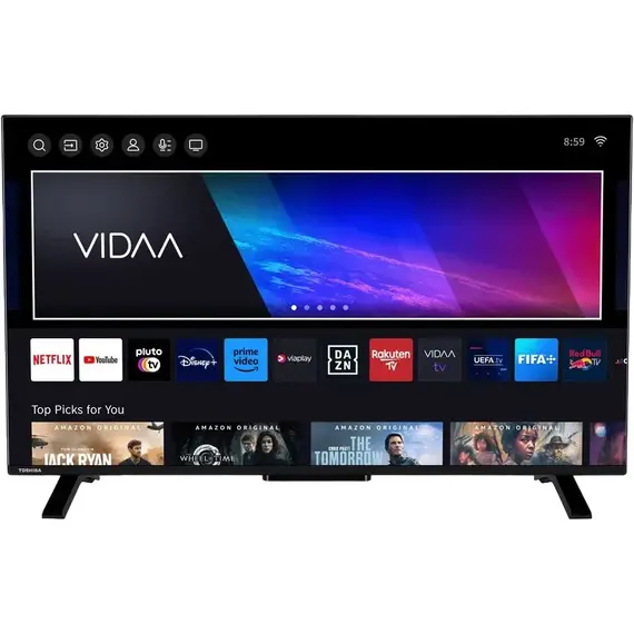 43" LED SMART TV TOSHIBA 43UV2463DG, 4K HDR, 3840 x 2160, VIDAA OS, Black, 2 image