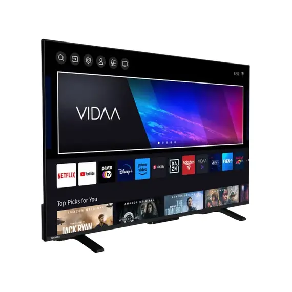 50" LED SMART TV TOSHIBA 50UV2463DG, 4K HDR, 3840 x 2160, VIDAA OS, Black, 2 image