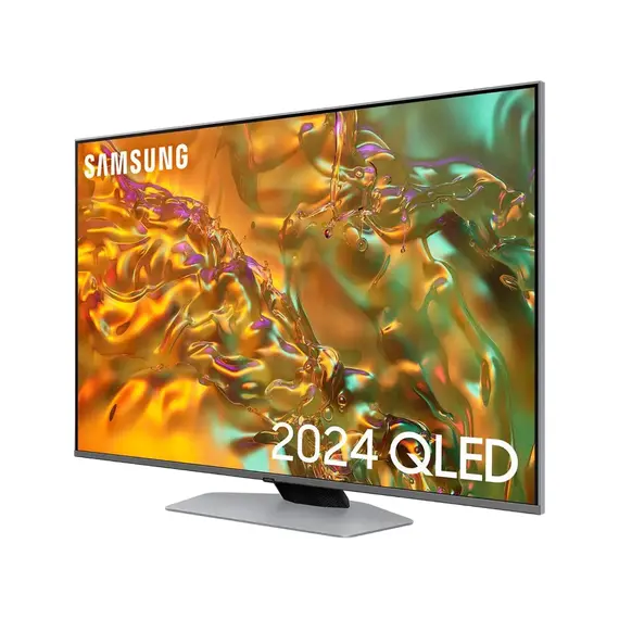 50" LED SMART TV Samsung QE50Q80DAUXUA, QLED 3840x2160, Tizen OS, Silver, 4 image