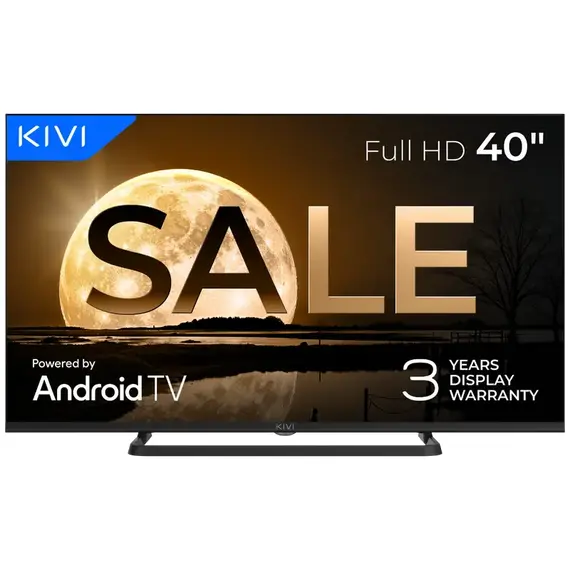 40" LED SMART TV KIVI 40F710QB, 1920x1080 FHD, Google TV, Black