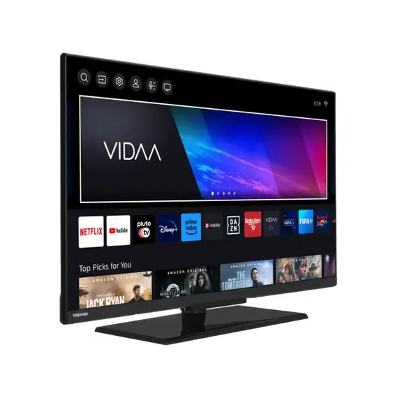 24" LED SMART TV TOSHIBA 24WV3463DG, 1368x768 HD, VIDAA OS, Black, 2 image