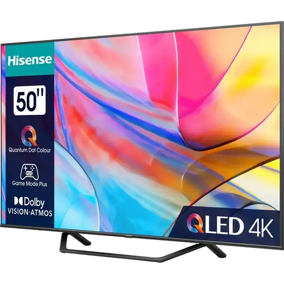 50" LED SMART TV Hisense 50A7KQ, QLED, 3840x2160, VIDAA OS, Gray, 3 image