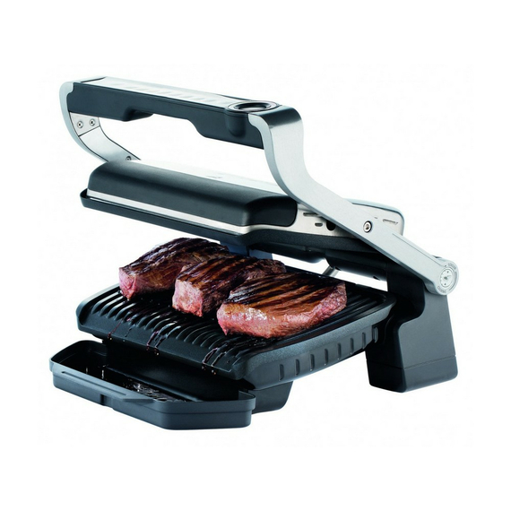Grătar electric Tefal OptiGrill Elite, 2000W, Argintiu, 2 image