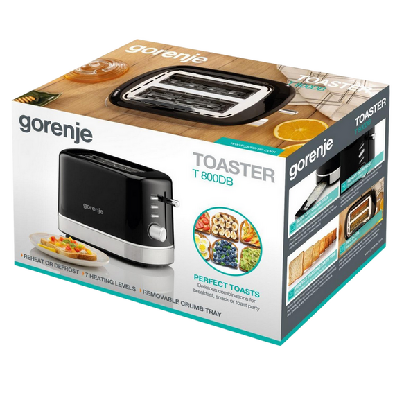 Toaster Gorenje T800DB, Negru, 3 image