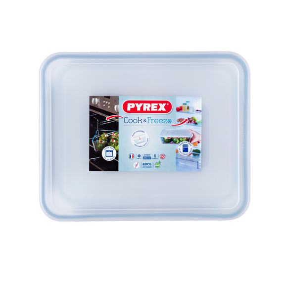 Tava de copt Pyrex 243P000, Transparent, 2 image