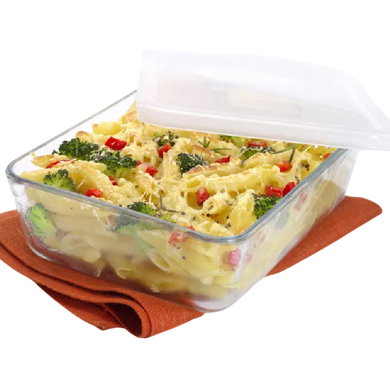 Tava de copt Pyrex 243P000, Transparent, 3 image