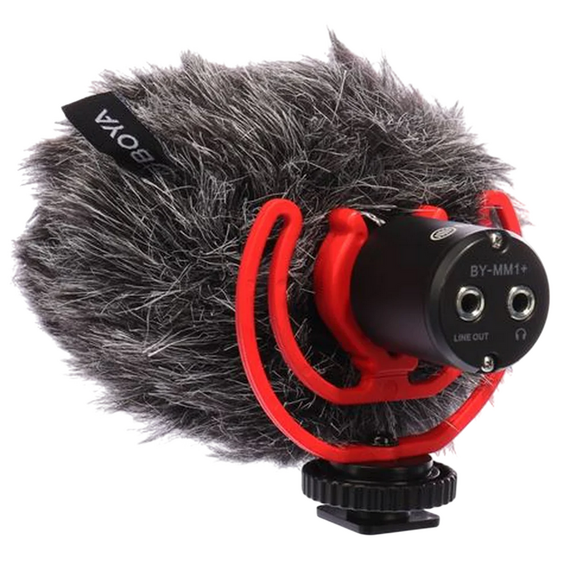 Microfon pentru camera Boya BY-MM1+, Cu fir, Negru, 3 image