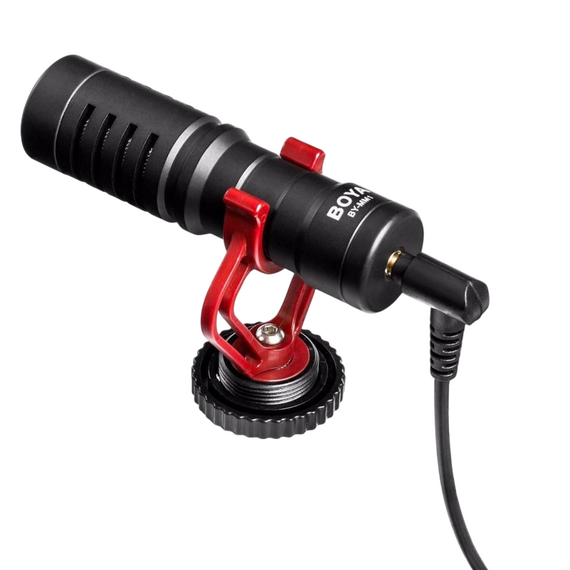Microfon pentru camera Boya BY-MM1+, Cu fir, Negru, 2 image