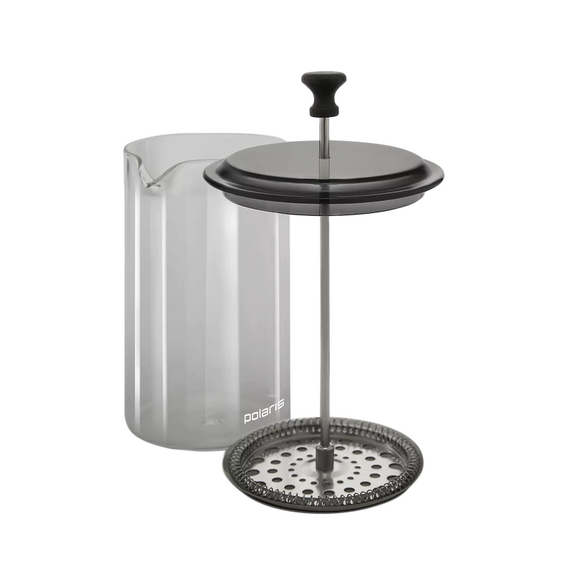 Cafetiera French Press Polaris Graphit-1000FP, 1L, Gri, 2 image