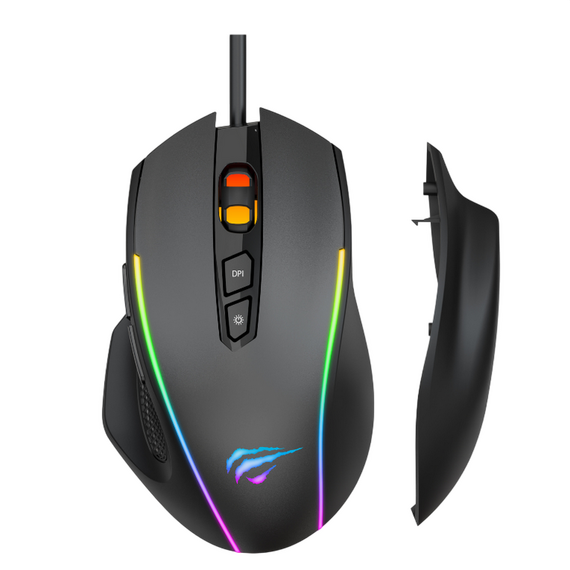 Gaming Mouse Havit MS1011SE, Negru, 8 image