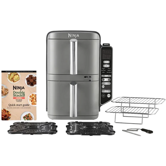 Friteuză cu aer cald Ninja Double Stack XL Smart SL451EU, Gri, 3 image