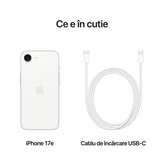 Apple iPhone 17e, 8GB/512GB, Alb, 3 image