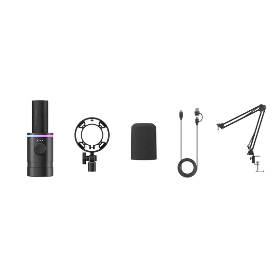 Microfon Gaming Boya CastMic S60B, Negru, 2 image