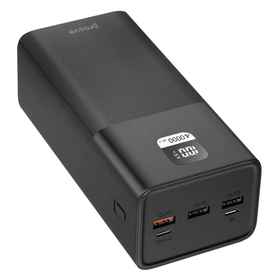 Hoco Power Bank 40000mAh Proove Giant 100W,Black, 2 image